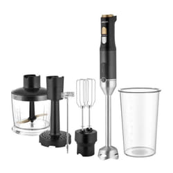 Mixeur plongeant 6 en 1 Sencor shb 6442BK - 1200 w - Technologie titanium QuadBlade - Noir