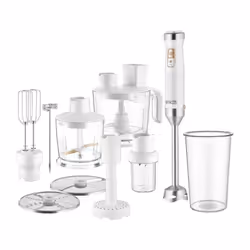 Mixeur plongeant SHB 6551WH avec technologie TITANIUM QuadBlade, puissance de 1500W, pied en acier inoxydable, contrôle de vi ...