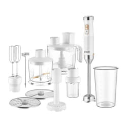 Sencor - Mixeur plongeant 10 en 1 shb 6551WH - 1500 w - Technologie titanium QuadBlade - Blanc