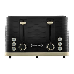 Sencor - Grille-pain sts 7551BK - 1600 w - 4 fentes - Noir / or