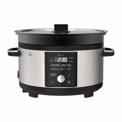 Découvrez la mijoteuse SPR 5520SS, élégante en acier inoxydable adaptée a toutes les cuisines. Avec une capacité de 5,5 litre ...