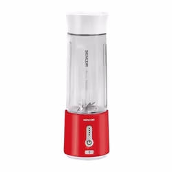 Découvrez le mixeur a smoothie Sencor SBL 134RD, un appareil portable puissant de 150 W avec un récipient de 500 ml. Sa batte ...