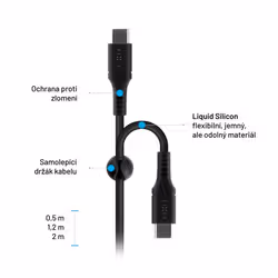 FIXED FIXDLS-CC2-BK câble USB USB 2.0 2 m USB C Noir - Vue supplémentaire 5