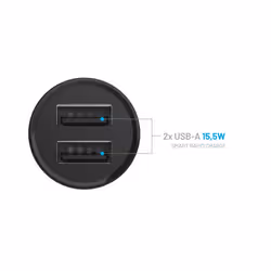 FIXED FIXCC15N-2U-BK chargeur d'appareils mobiles Universel Noir Allume-cigare Auto - Vue supplémentaire 5