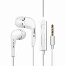 Écouteurs filaires (EHS64AVFWE) Jack 35 mm microphone intra-auriculaire 12 m - Samsung - Blanc (emballage en vrac)