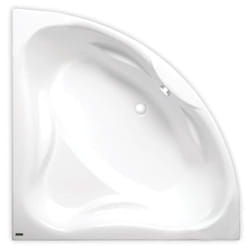 Siko 140x140 cm Cornelia baignoire d'angle en acrylique, gauche et droite, sans pieds, blanc (CO1400NEW)