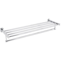 Optima - Cube Way Porte-serviette mural en laiton, Chrome (SPI95)