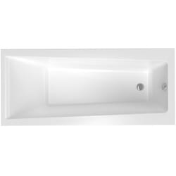 160x75 cm Idea Plus baignoire rectangulaire en acrylique, gauche et droite, sans pieds, blanc (ID1600PLUS) - Siko