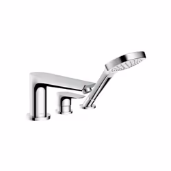 Caractéristiques du produit se compose de: mitigeur sur gorge, douche à main saillie 196 mm type de jet robinetterie: jet nor ...