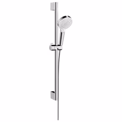 Caractéristiques du Set Crometta Vario / Unica'Croma 0,65m, blanc/chromé (26532400) : Comprenant : Douchette Barre de douche  ...