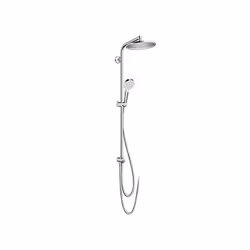 Caractéristiques produit : L'angle d'inclinaison coulissant peut être ajusté sur 45 ° Douche de tête Crometta S 240 Bras de d ...