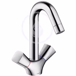 Caractéristiques du Mitigeur de lavabo avec garniture de vidage, Chrome, Hansgrohe Logis (71222000) : Comprenant : mélangeur  ...
