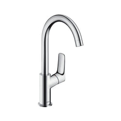 Logis 210 Mitigeur lavabo bec haut sans tirette ni vidage, chromé (71131000) - Hansgrohe