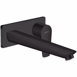 Caractéristiques du mitigeur lavabo encastrable Talis E noir mat : Longueur 225 mm Jet normal Débit sous 3 bars: 5 l/min Cart ...