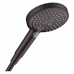 Caractéristiques de la douchette à main 120 3 jets, Noir mat Hansgrohe Raindance Select S (26530670) : Dimension : 125mm Jet  ...