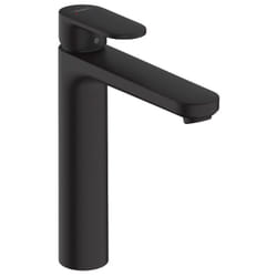 Hansgrohe Vernis Blend Mitigeur de lavabo 190 avec tirette et vidage synthétique, Noir mat (71552670)
