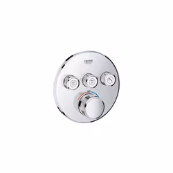 A combiner impérativement avec : GROHE Rapido SmartBox 35600000 Rosace murale en métal avec GROHE QuickFix , ajustable rétroa ...