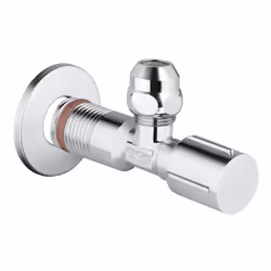 Finition : chromé Etanchéité automatique du raccord Raccord mural 1/2' Sortie 3/8’’ Avec longueur compensatoire Avec écrou de ...