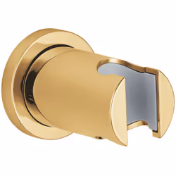 Finition : Cool Sunrise Rainshower Support mural pour douchette Non orientable Avec rosace ronde GROHE StarLight chrome éclat ...