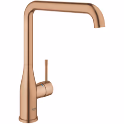 Bec haut Monotrou sur plage GROHE StarLight chrome éclatant et durable GROHE SilkMove Cartouche en céramique 28 mm Bec tube p ...
