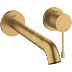 Grohe Essence Mitigeur monocommande 2 trous lavabo Taille L, Cool Sunrise brossé (19967GN1)