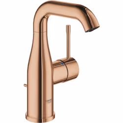 Finition : Warm Sunset Essence mitigeur monocommande Lavabo, taille M Monotrou sur plage Levier de commande métallique GROHE ...