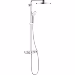Ce produit contient : - Bras de douche horizontal 450 mm - Thermostat mural SmartControl pour la commutation entre la douche  ...