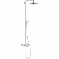 Nouveauté septembre 2018 Ce produit contient : - Bras de douche horizontal 450 mm - Thermostat mural SmartControl pour la com ...