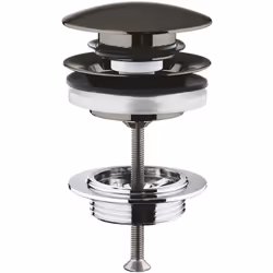 Caracteristiques de la bonde clic-clac GROHE StarLight , Hard Graphite brossé (65807AL0) : pour lavabo avec trop-plein Bonde  ...