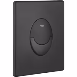 Caractéristiques de la Plaque de commande double touche, Noir mat, Grohe Start (38964KF0) : Double touche interrompable Pour  ...