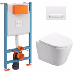 Le pack WC V-FixInfinitio-4 incarne résistance et élégance Ce pack WC associe solidité et d'élégance, comprenant le bâti supp ...