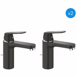Ce lot est composé de deux mitigeurs de lavabo. Caractéristiques des Mitigeurs monocommande 1/2″ Lavabo Taille M, noir (23325 ...