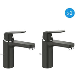 Lot de 2 mitigeurs monocommande 1/2″ Lavabo Taille m, noir (23325KW0-DUO) - Grohe