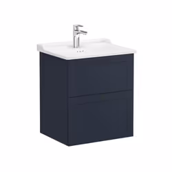 Apportez une touche moderne à votre petite salle de bain avec le meuble suspendu Vitra Root en bleu mat (ROOTC60BINTC) , parf ...