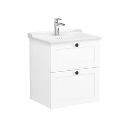 Vitra - Meuble de salle de bain avec lavabo Root 60x67x46 cm blanc mat (ROOTC60WINTC)