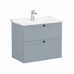 Découvrez le meuble de salle de bain avec lavabo Vitra Root vert mat (ROOTC80GINTC) , une solution idéale pour sublimer les p ...