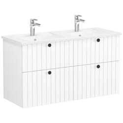 Vitra - Meuble de salle de bain avec lavabo Root 120x67x46 cm blanc mat (ROOTG120WINTS)