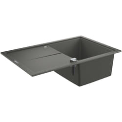 K400 Evier en quartz composite avec égouttoir réversible 780x500 mm, gris granite (G31639AT0-G) - Grohe