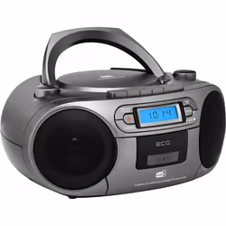 Radio DAB+ - ECG - CDR 999 - Lecteur CD/Cassette - Argenté - 2x3W Stéréo