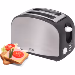 ECG ST 968 8 2 part(s) 900 W Noir, Acier inoxydable