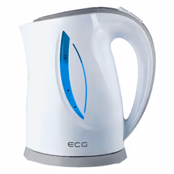 ECG RK 1758, 1,7 L, 2000 W, Gris, Blanc, Plastique, Indicateur de niveau d'eau, Arrêt de sécurité en cas de surchauffe
