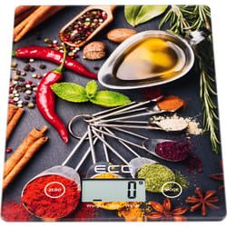 ECG KV 117 SLIM Chilli Multicolore Comptoir Rectangle Balance de ménage électronique