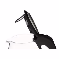 ECG RK 1776 bouilloire 1,7 L 2200 W Noir, Argent, Transparent