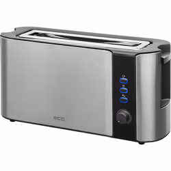 ECG ST 10630 SS, 2 part(s), Noir, Argent, Acier inoxydable, Boutons, Rotatif, 1000 W, 220 - 240 V