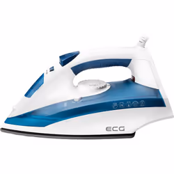 ECG NZ 322 Auto-Off, Fer à repasser à sec ou à vapeur, Semelle en céramique, 1,9 m, 100 g/min, Bleu, Blanc, 40 g/min