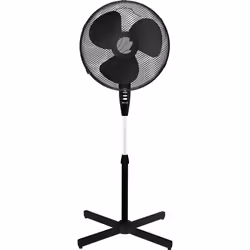 ECG FS 40a, Ventilateur à lame domestique, Noir, Blanc, Sol, Métal, Plastique, 67 dB, 40 cm