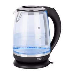 ECG RK 2080, 2 L, 1850 W, Noir, Transparent, Plastique, Acier inoxydable, Indicateur de niveau d'eau