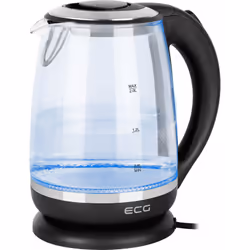 ECG RK 2080 bouilloire 2 L 1850 W Noir, Transparent
