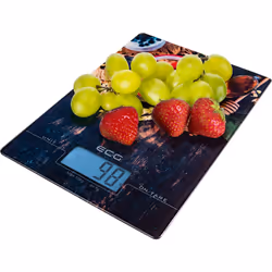 ECG KV 1021 Berries Multicolore Comptoir Rectangle Balance de ménage électronique