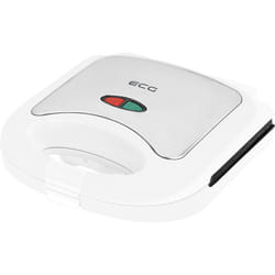 ECG S 3271 gaufrier et appareil à croque-monsieur 750 W Acier inoxydable, Blanc